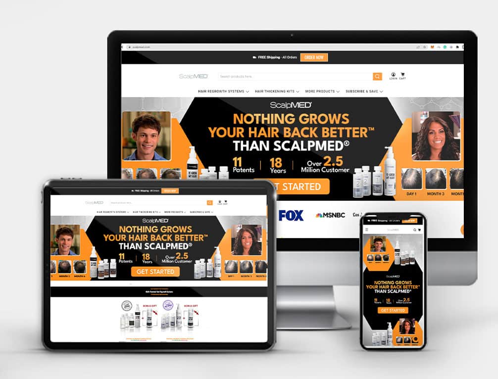 Website design project for Scalpmed