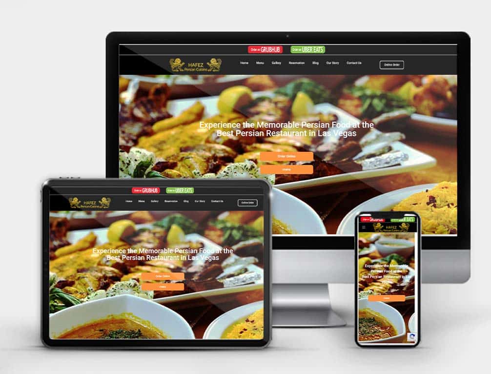 portfolio: web design for Hafez by Wiseadvertisement